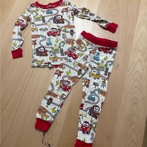 Little sleepies disney cars 2 piece pjs
